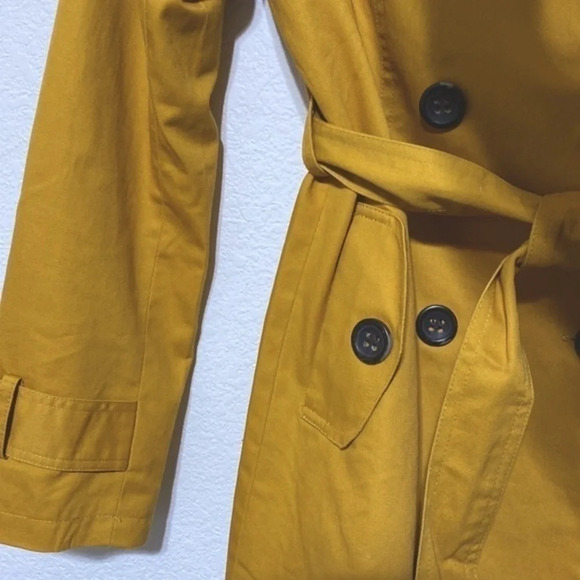 Mustard Yellow Trench Coat - Picture 6 of 8